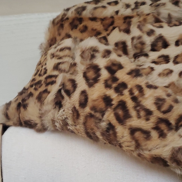 Leopard Rabbit Fur Coat - Picture 3 of 8